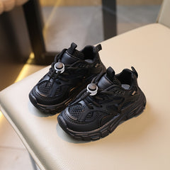 Girls' Breathable Knit Running Shoes Soft Lace Up Sneakers for Jogging