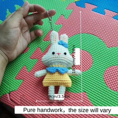 Woven Rabbit Doll Handbag for Family and Friends
