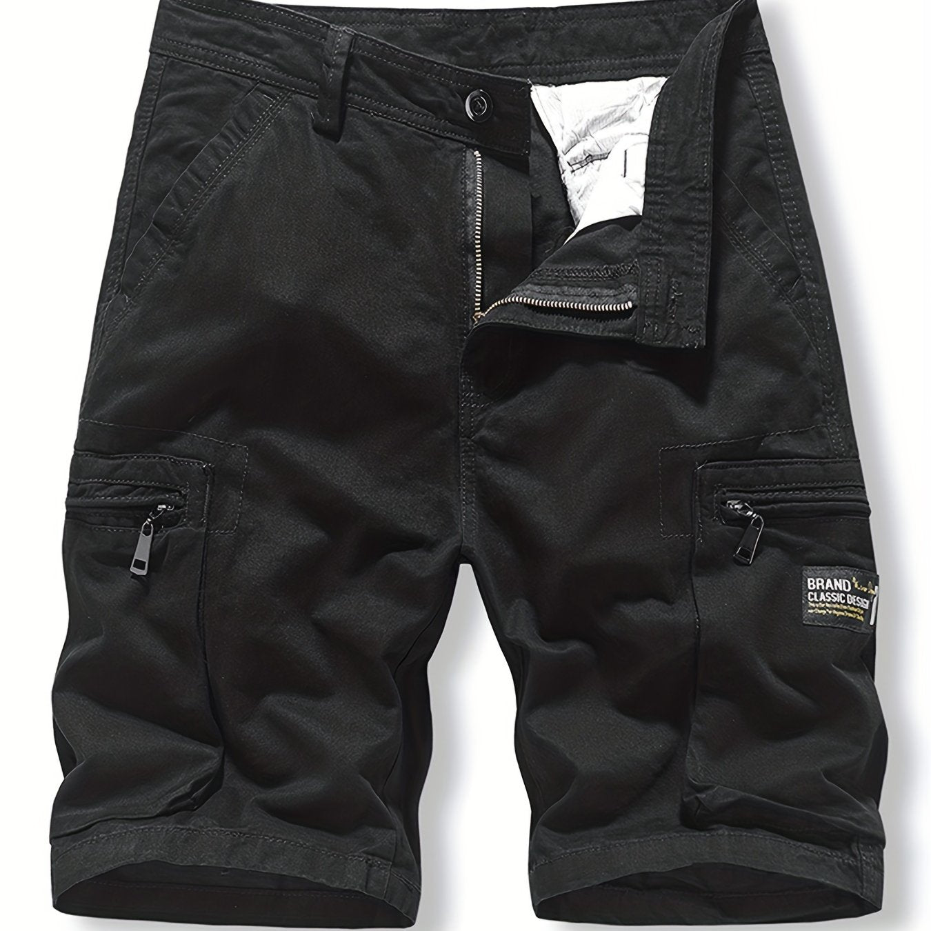 Men's Cotton Cargo Shorts with Flap Pockets