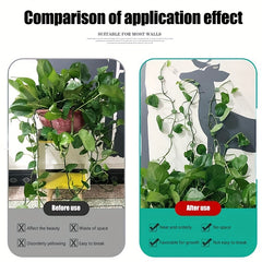 50pcs Plant Fixing Holder Green Hook Vines Traction Bracket Self Adhesive Clip