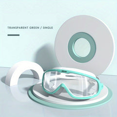 Large Frame Swimming Goggles Waterproof Anti-fog Clear Vision