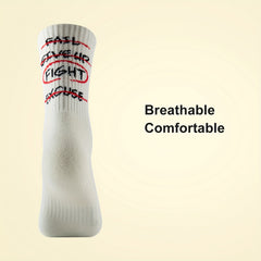 Anti Slip Sweat Absorb Mid calf Bball Socks Quick dry Compression