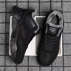 Men's Fleece Walking Shoes, Warm & Non-Slip