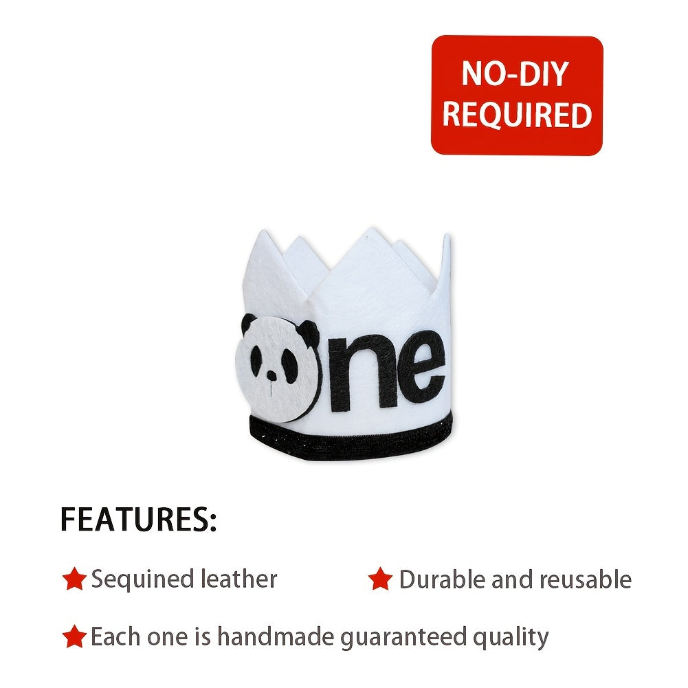 Panda 1st Birthday Crown Party Supplies For Photo Props