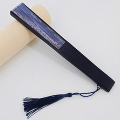 Women's Flower Pattern Folding Fan Dance Performance Fan