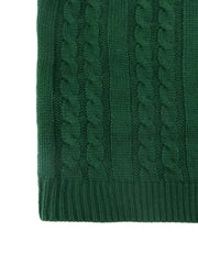 Casual Sweater Women's Plus Knitted Cold Shoulder V Neck Pullover