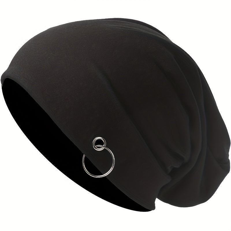 Hip hop Hat Thin Knitted Hat Solid Beanie Cap