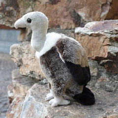 Realistic Vulture Plush Toy Soft Gray Tail Feathers Animal Doll Home Decor