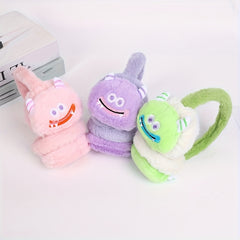 Plush Monster Cartoon Ear Warmers for Men Women Autumn Winter