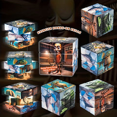 1pc Exotic Style Fun Magic Cube Unique Illustration Durable and Playable