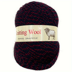 5pcs AB Dyed Wool Thread Australian Wool 80 Anti-pilling Fiber 20