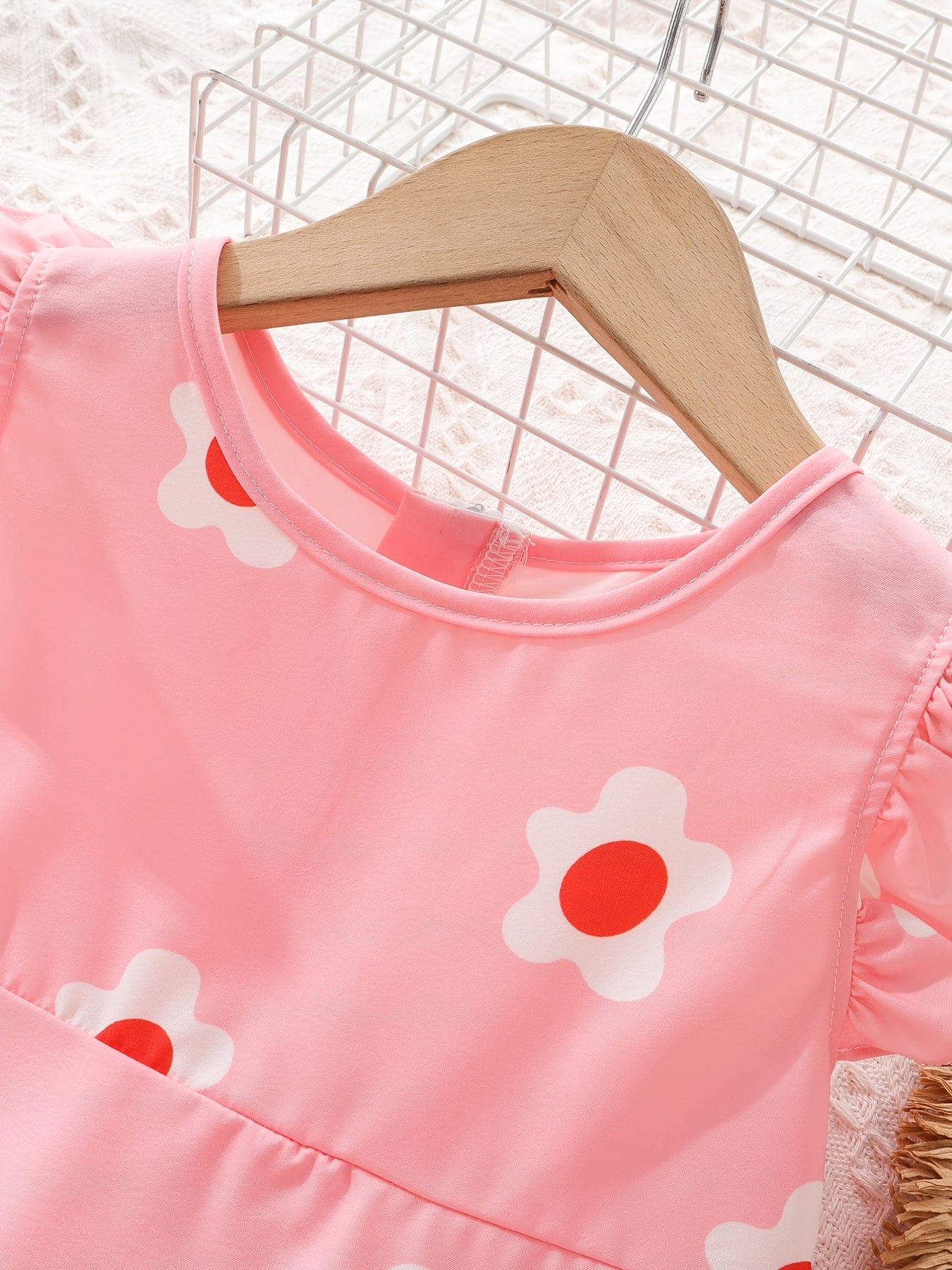 Baby Girls Casual Ruffled Flower Dress for Summer Party