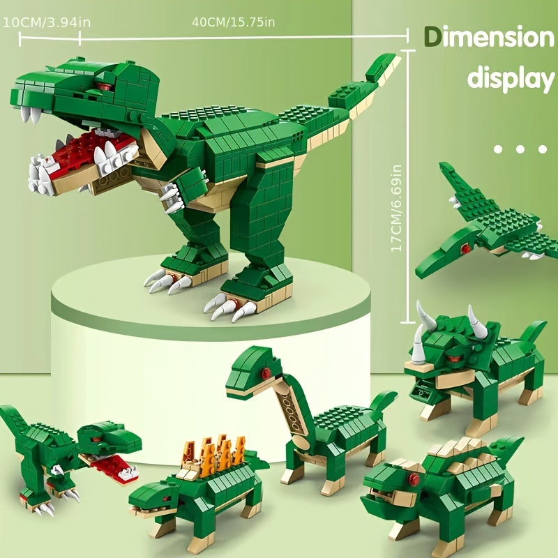 1000pcs Dinosaur Building Blocks 6 IN 1
