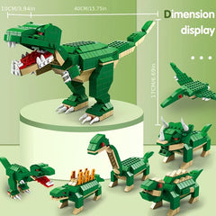 1000pcs Dinosaur Building Blocks 6 IN 1