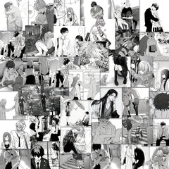 48pcs Couple Anime PVC Stickers Pack Waterproof for Laptop Bike Notebook