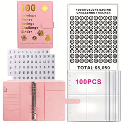 100 Envelope Challenge Binder Couple Savings Method 5050 Fun Savings