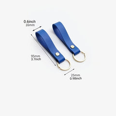 PU Leather Keychain Unisex Keyring Car Auto Key Strap Business Gift
