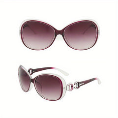 Oval Frame Sunglasses Vintage Cat Eye Glasses UV400