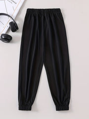 Teen Casual Letter Graphic Print Sweatpants