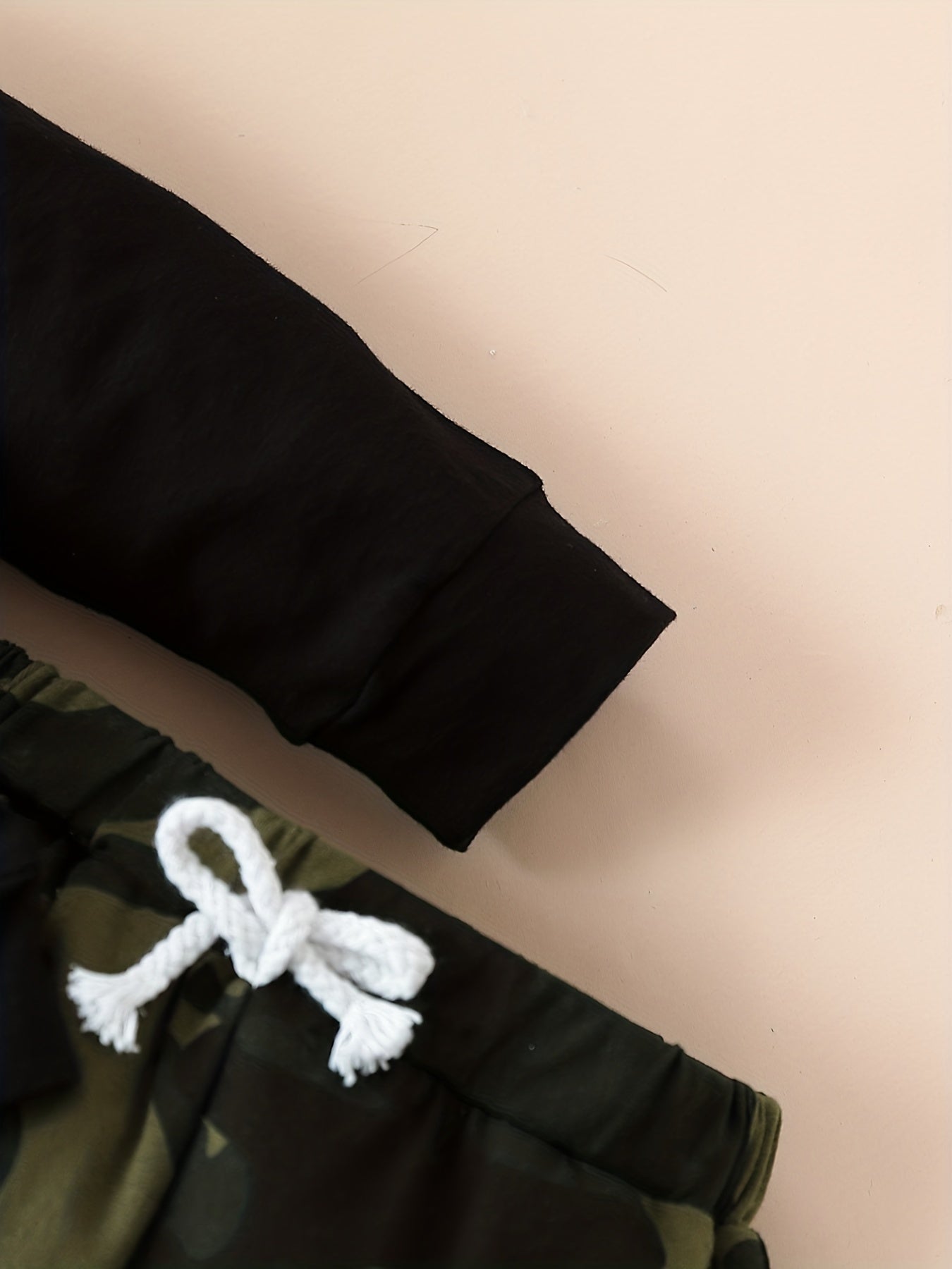 Toddler Baby Boys Pretty Fly Print Hoodie & Camo Pants Outfit