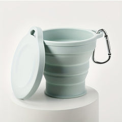180ml Mini Silicone Folding Water Mug Lightweight Leakproof Cup for Outdoor Camp