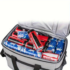 17L Insulated Lunch Bag - Large Soft Cooler Box for Picnic and Lunch