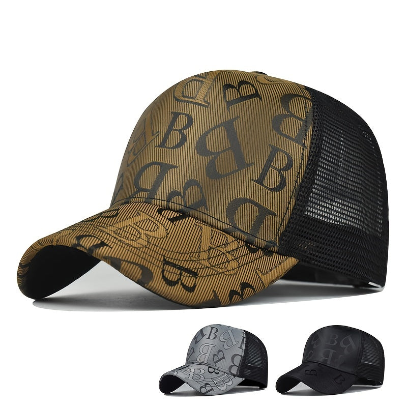 Breathable Men's Letter Print Baseball Cap