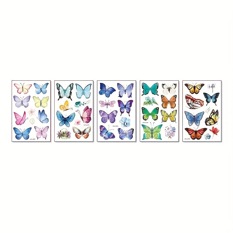 Herbal Tattoo Stickers Waterproof Long lasting Clavicle Arm Simulation