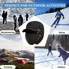 Velvet Trapper Hat Outdoor Windproof Warm Hat
