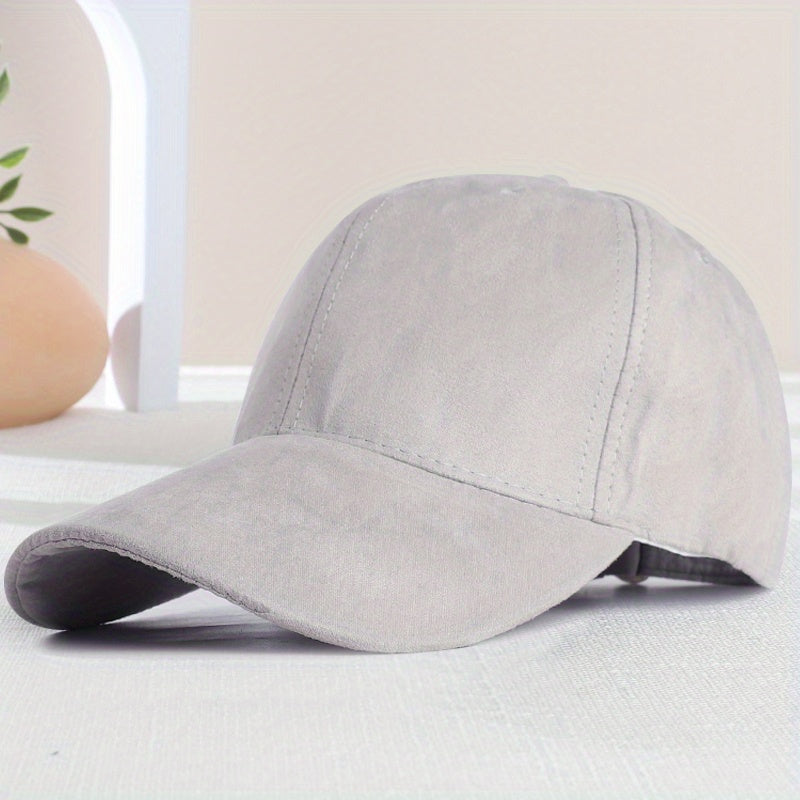 Suede Fleece Baseball Cap Sun Protection Hat