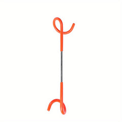 Portable Stainless Steel Double Hooks Light Holder for Outdoor Activities