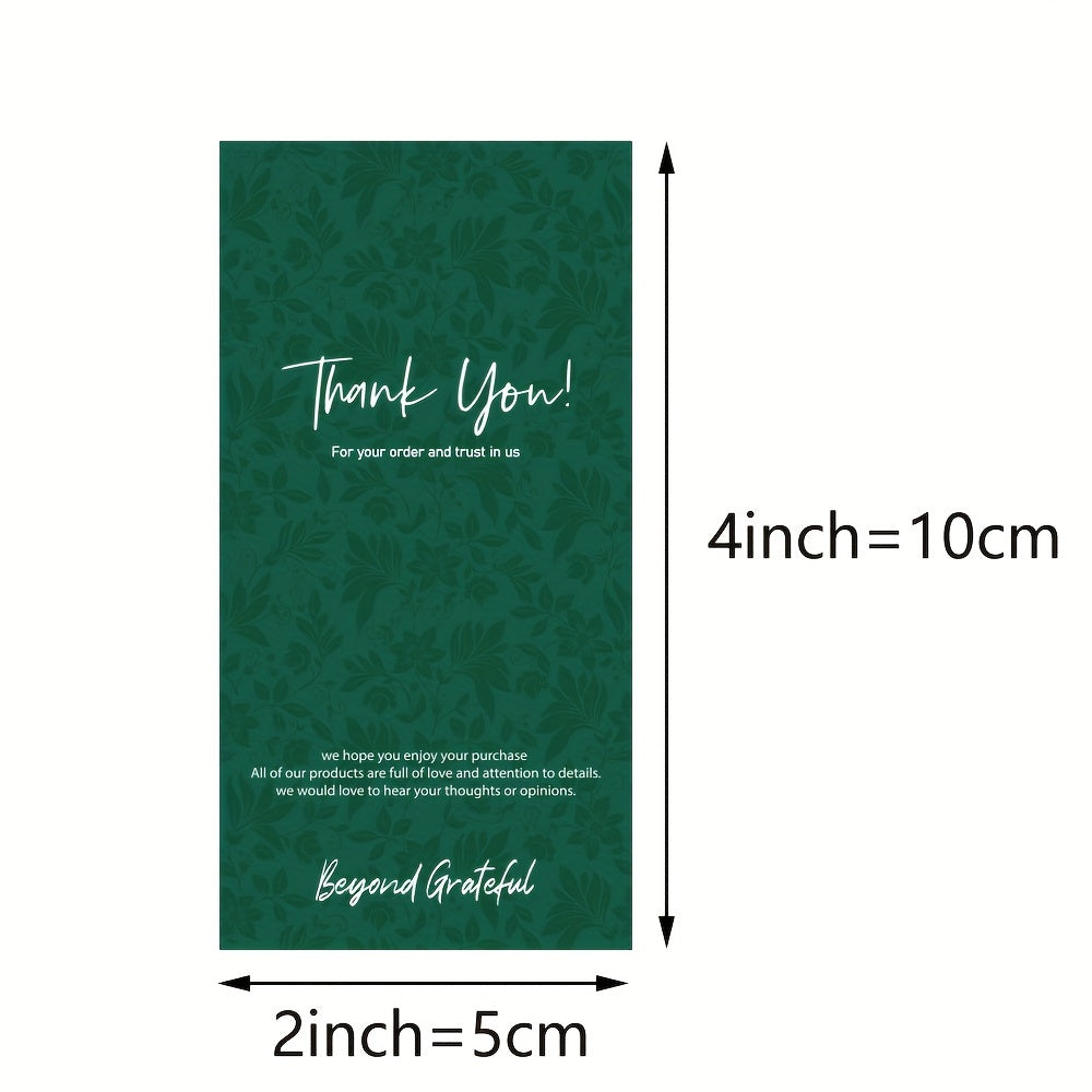50pcs Rectangular Self-adhesive Packaging Stickers Thank You Seal Labels