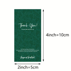 50pcs Rectangular Self-adhesive Packaging Stickers Thank You Seal Labels