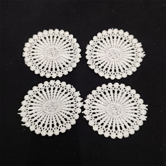 Mini Lace Doily Table Mat Crochet for Dollhouse DIY Diorama Props Collectible Gi