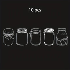10pcs Transparent Wishing Bottle Dried Flower Bookmark DIY Decoration Gift
