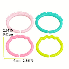 Plastics Connecting Rings Toy Hanging Stroller Crib Playmat Attach Toys