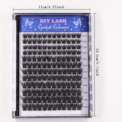 Segmented Cluster Lashes Thick Mixed False Eyelashes C Curling