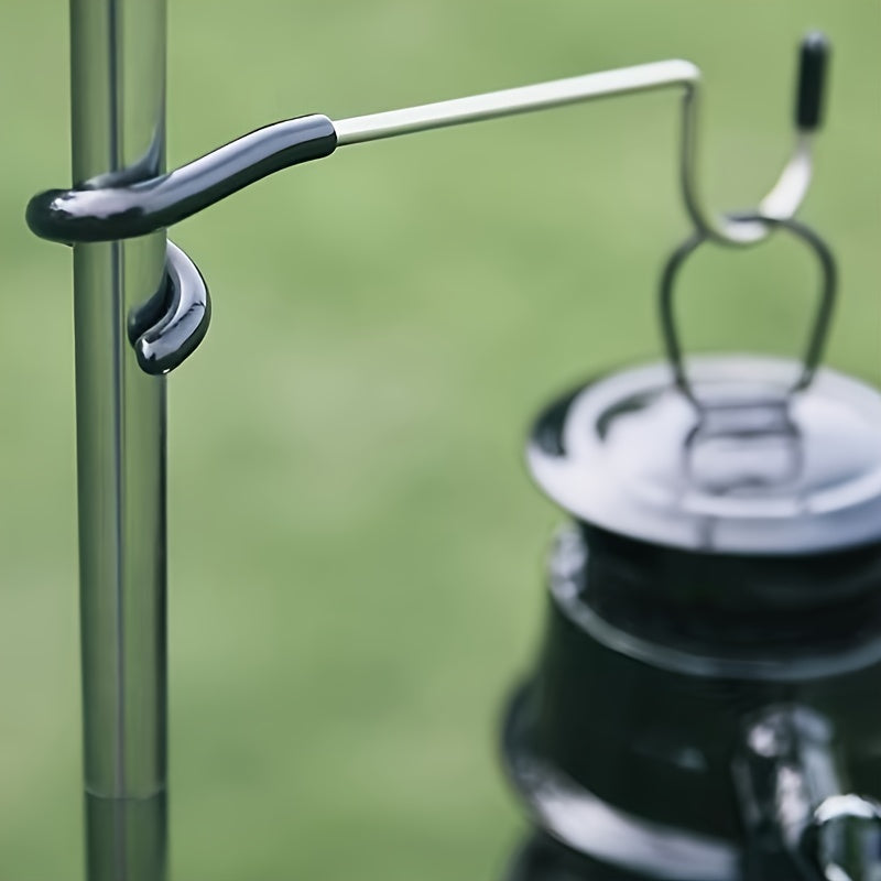 Stainless Steel Camping Light Pole Hook - Double Hook for Easy Hanging