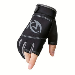 3 Fingerless Fishing Gloves Touch Screen Outdoor Cycling Driving Fishing