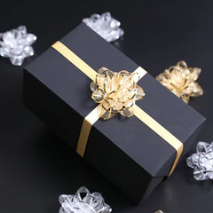 5pcs Shining Film Snow Yarn Star Pull Flower Laser Butterfly Bow Ribbon Wedding