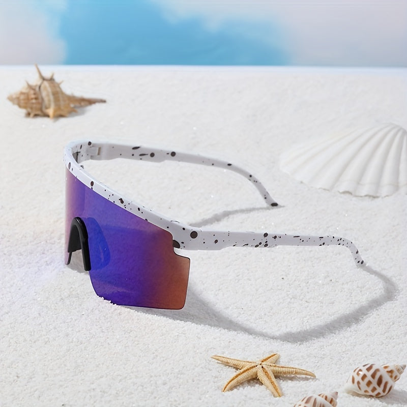 Y2K Wrap Around Sunglasses Semi Rimless Gradient Lens UV400