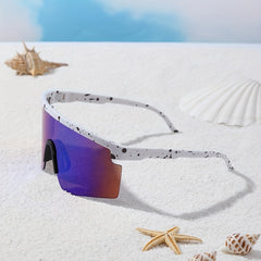 Y2K Wrap Around Sunglasses Semi Rimless Gradient Lens UV400
