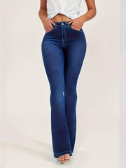 High Rise Flared Leg Jeans