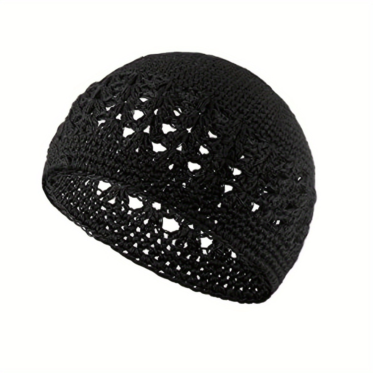 Hollow Out Crochet Beanie Elastic Skull Cap Soft Turban Knit Hats