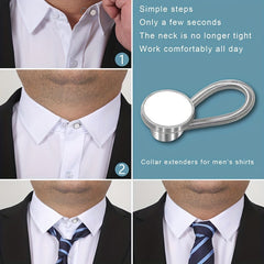 10pcs Shirt Collar Buckle Extender Men's Formal Shirt Collar Buckle Extender