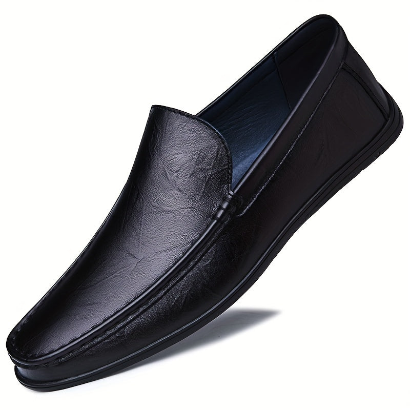 Men's Moc Toe Loafer Shoes Comfy Non slip Slip On Shoes
