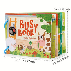 Interactive Gel Vehicle Busy Book for Kids - Educational Paperback