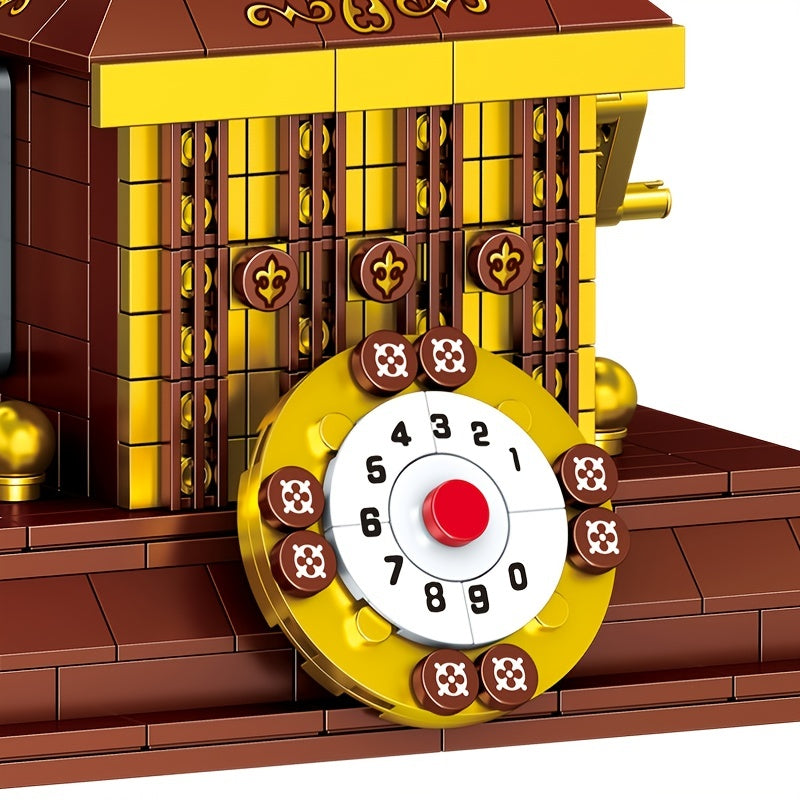 ZHEGAO 410PCS Retro Building Blocks Phone Machine Assembly Toys