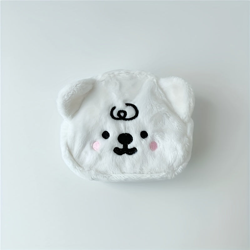 Kids Plush Bear Coin Purse Small Storage Bag