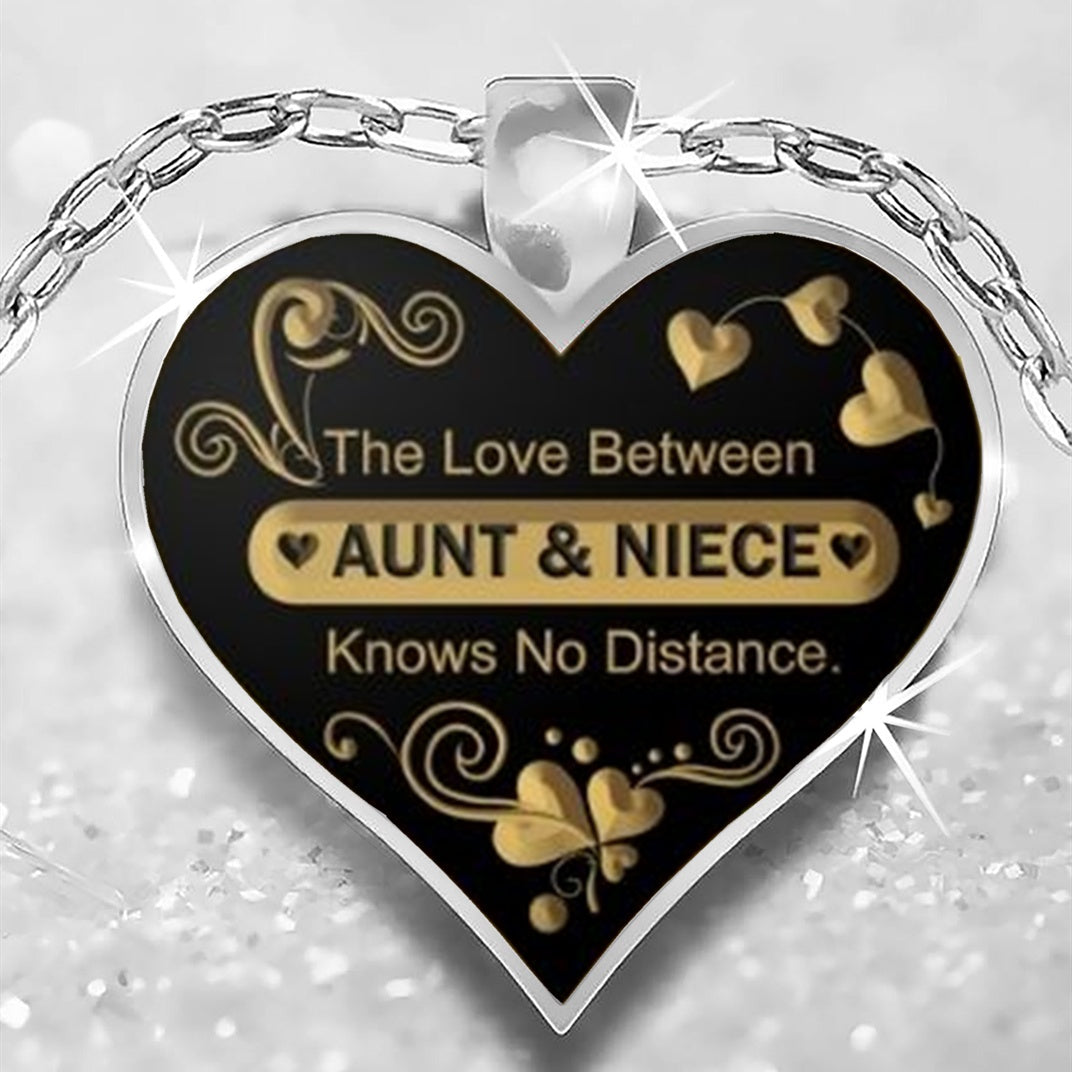 Heart Pendant Necklace for Niece - Holiday Party Gift